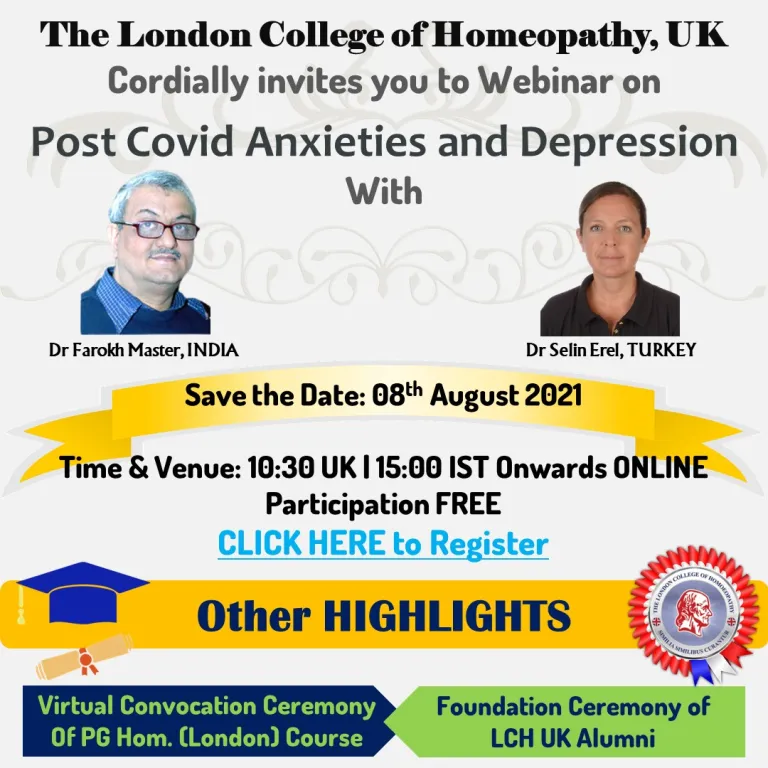 Webinar and Virtual Convocation by LCH UK – August 2021