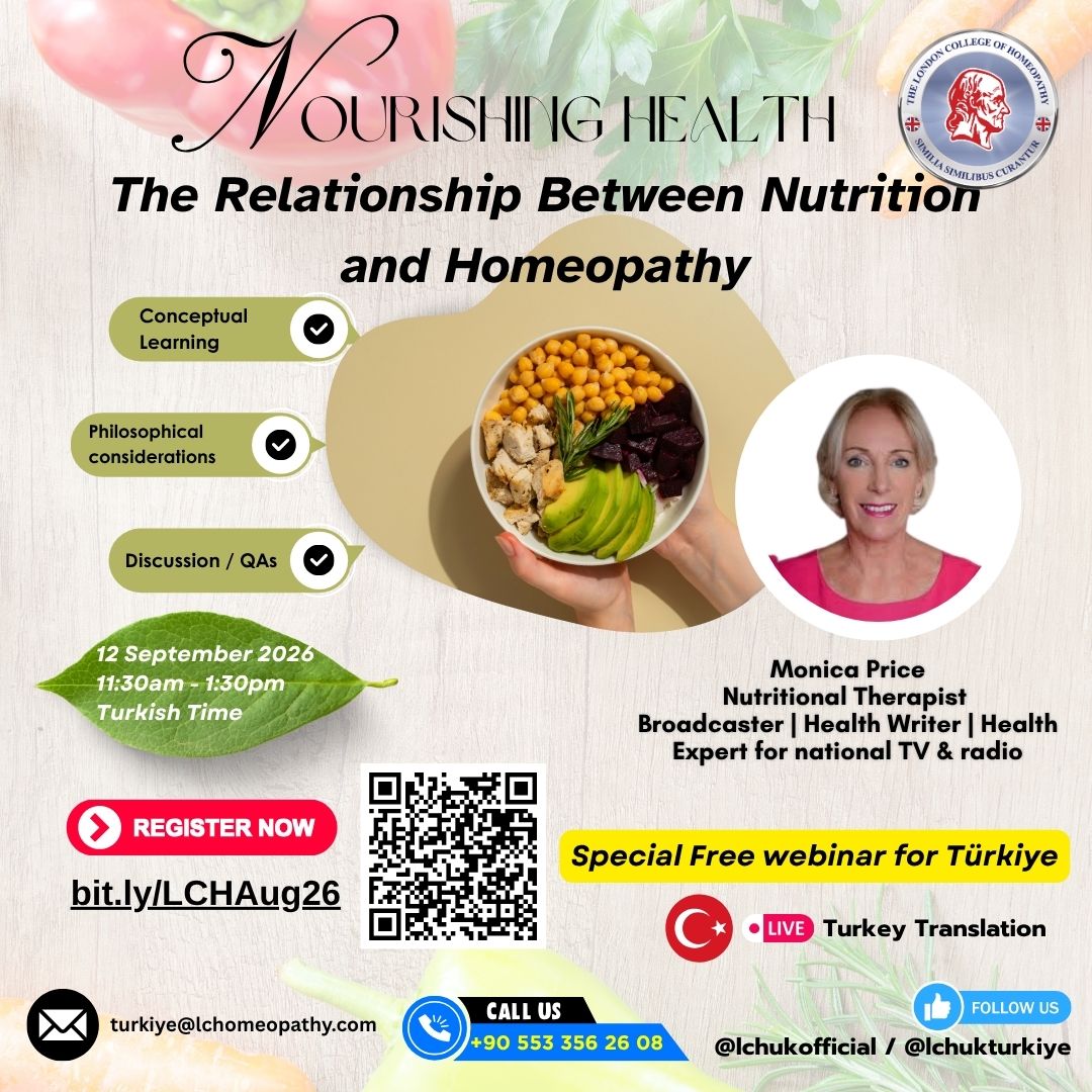 Nourishing Health: The Relationship Between Nutrition and Homeopathy – Webinar by LCH UK