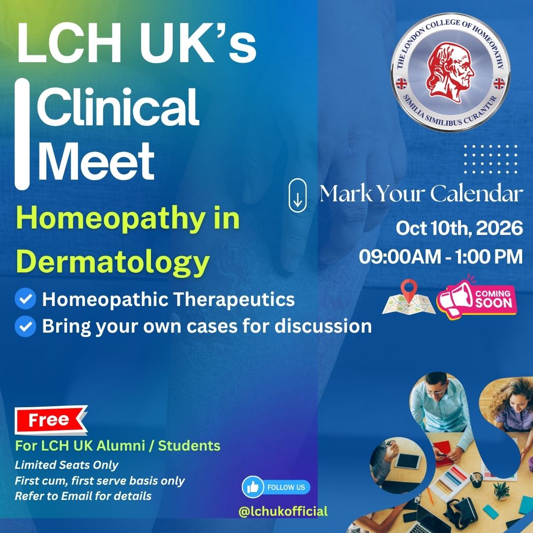 LCH UK Clinical Meet on Dermatology in Homeopathy