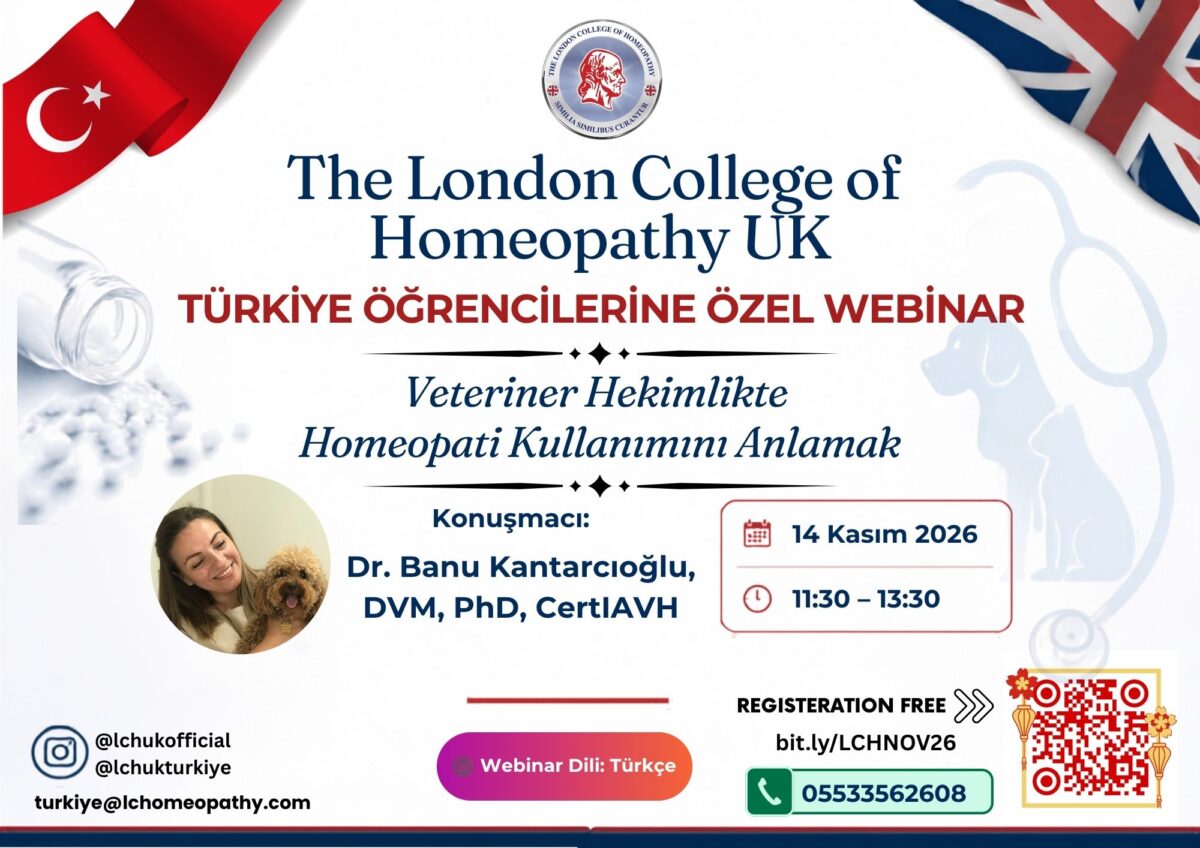 Discover the Role of Homeopathy in Veterinary: Join Our Free Webinar for Türkiye!