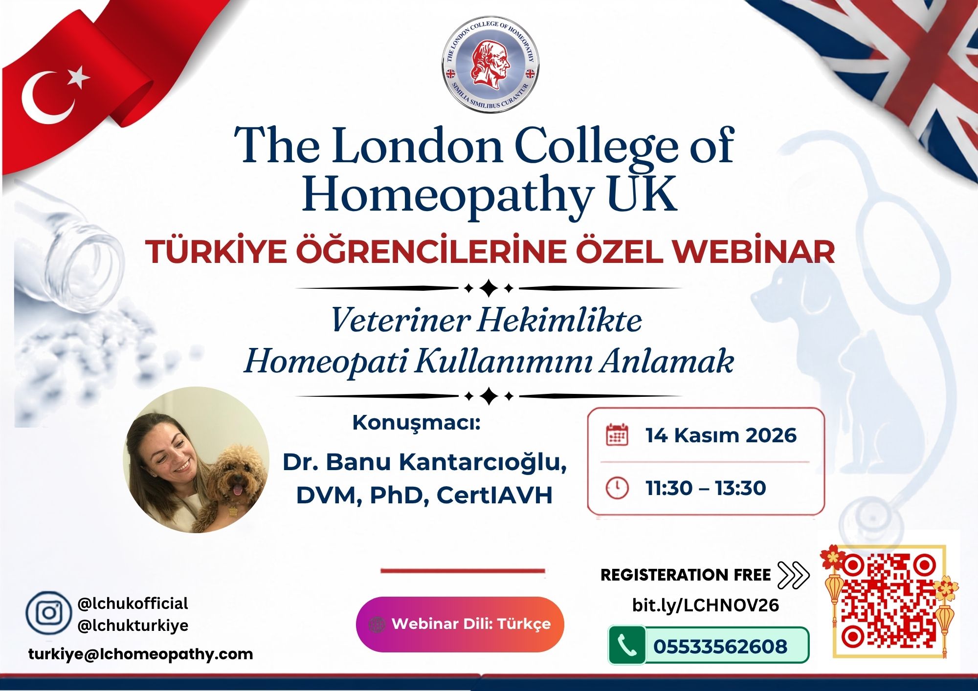 Discover the Role of Homeopathy in Veterinary: Join Our Free Webinar for Türkiye!